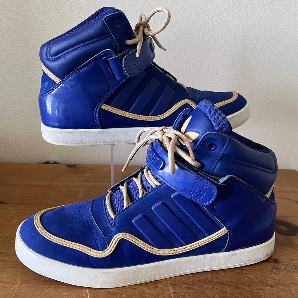Adidas Adi Ride 2.0 Blue/Gold Men’s Hi-top Sneaker Sz 9.5